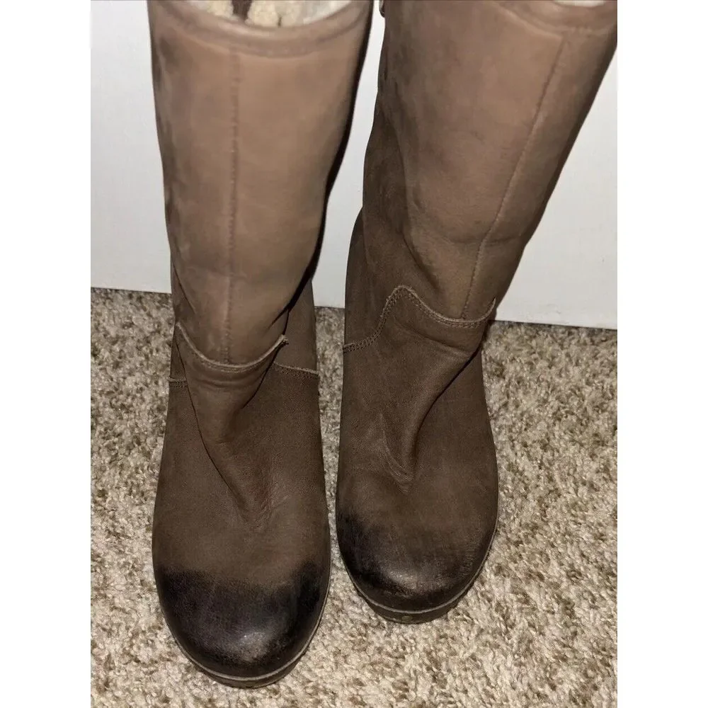 Ugg Lynnea Clog Boot 5/EU36 Shearling Winter Warm Snow Boho Gorp Goblin Minimal‎